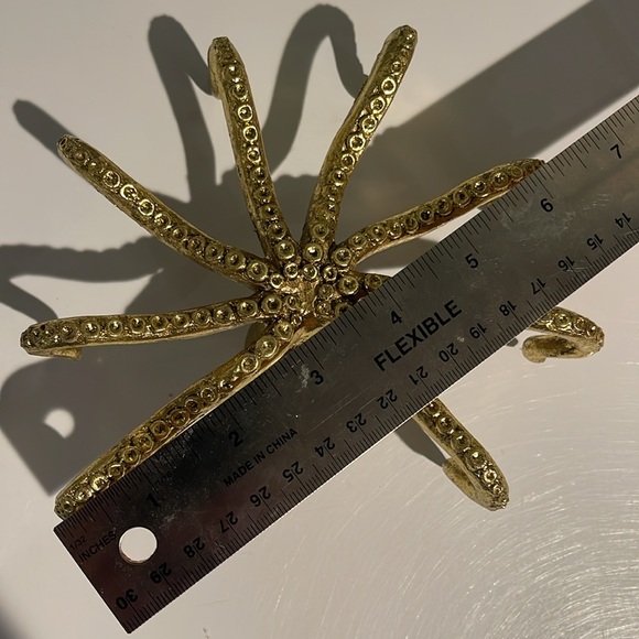 Decorative Gold Octopus Figurines - Set of 3 Unique Home Accents - Picture 7 of 8